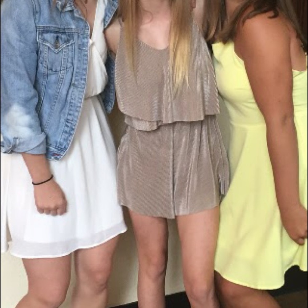 Gold romper
